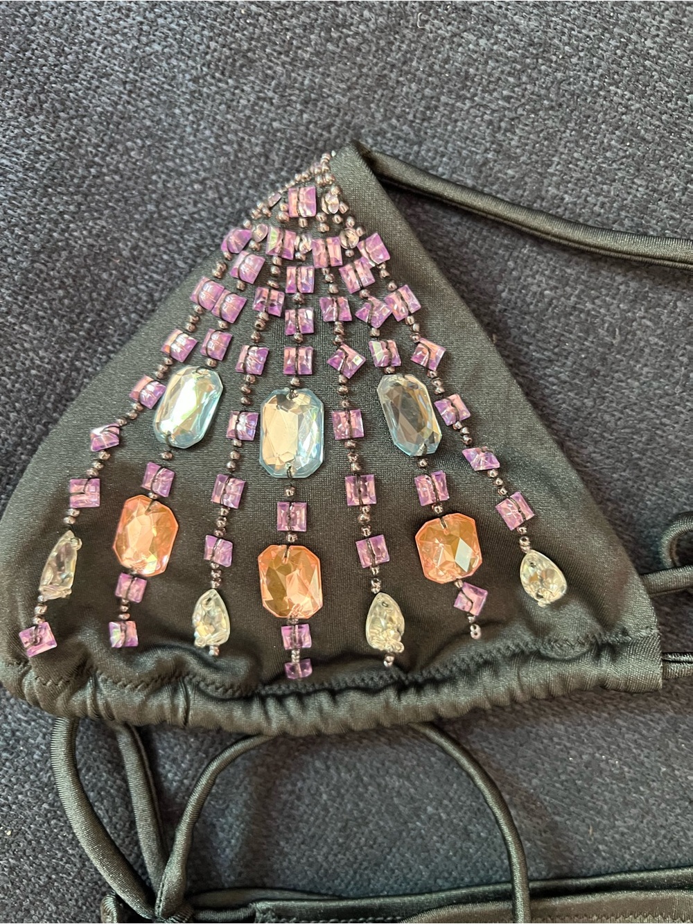 Embellished Triangle Bikini Set - Picture 3 of 8